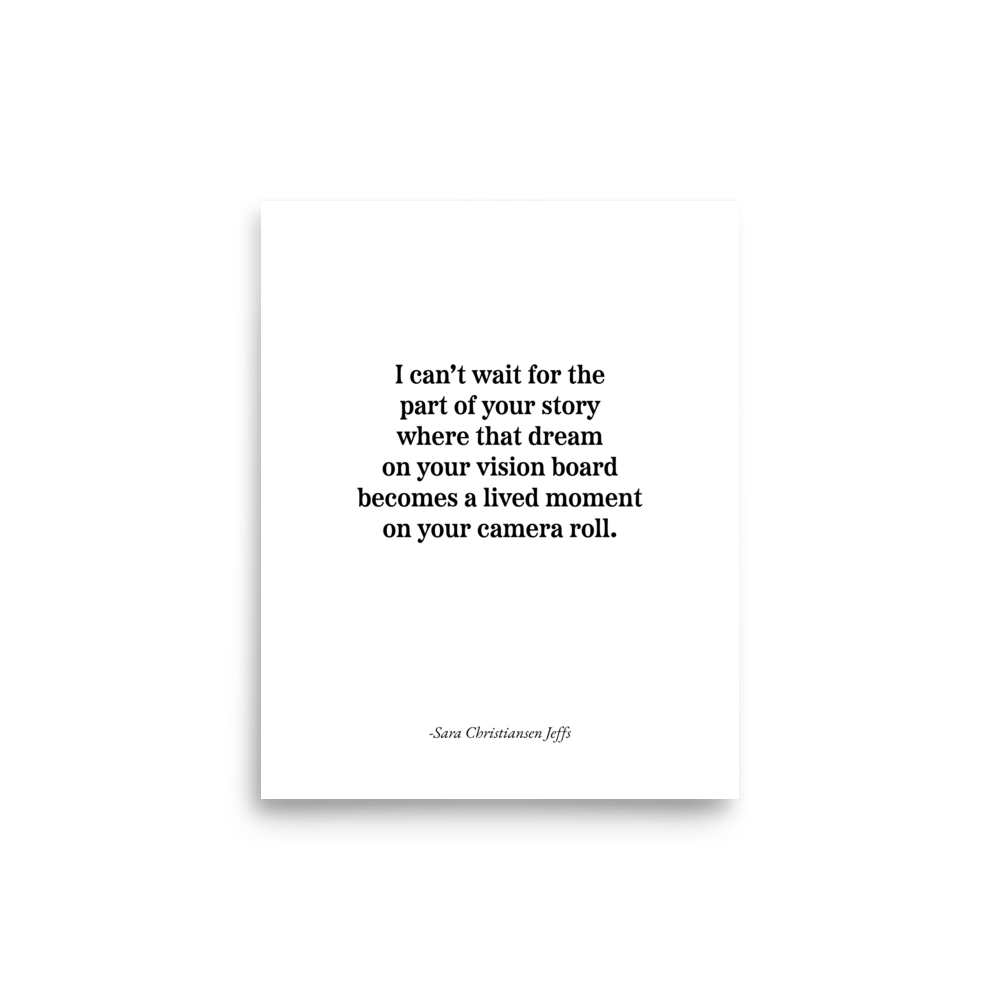 Vision Board of Dreams - Print