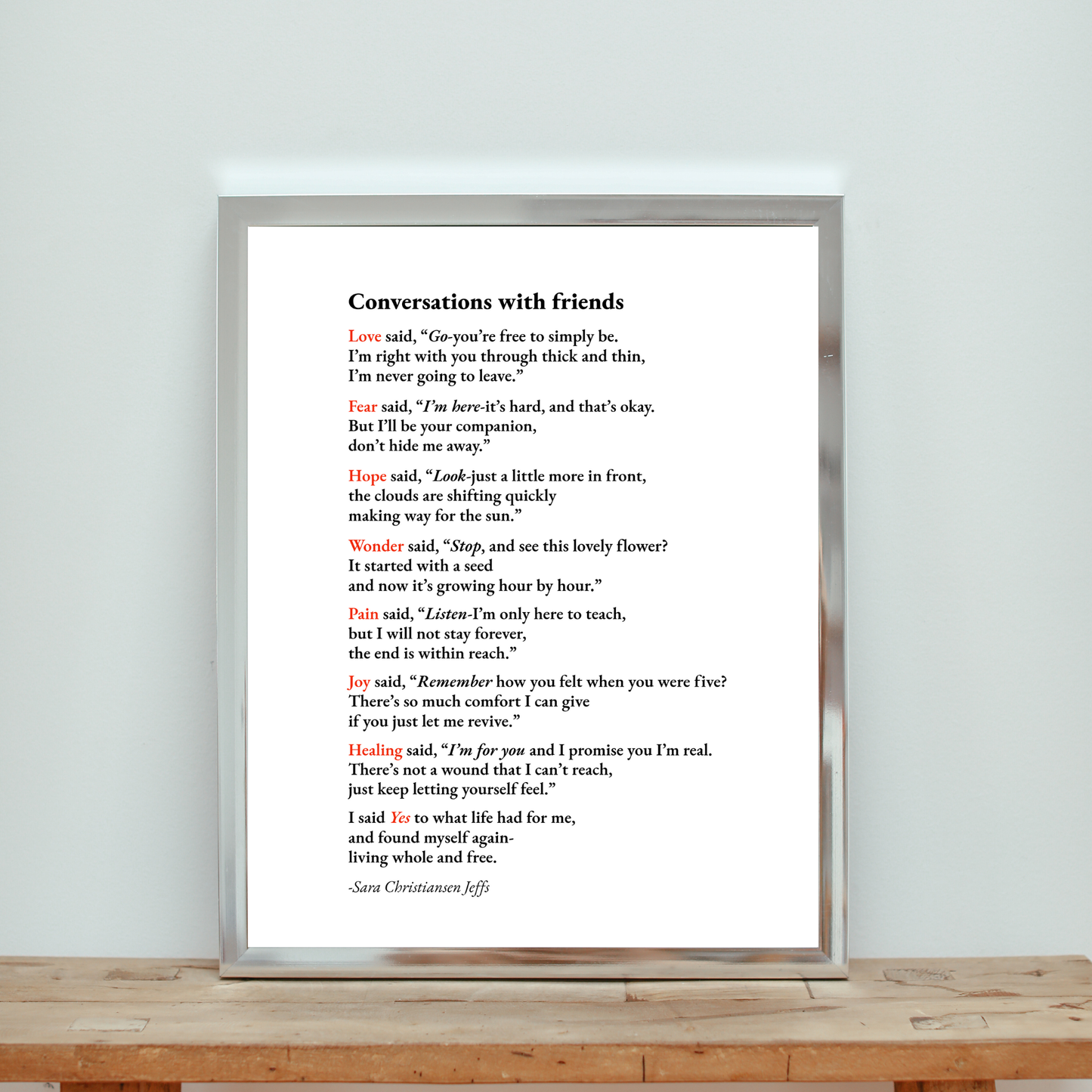 Conversations with Friends - Print