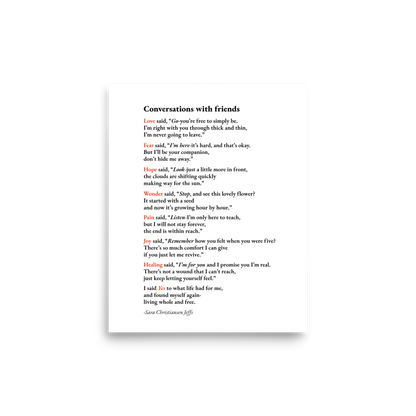 Conversations with Friends - Print