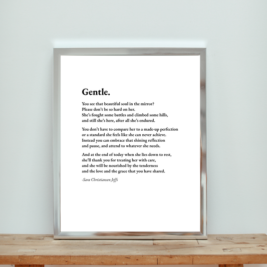 Gentle - Print (black and white)