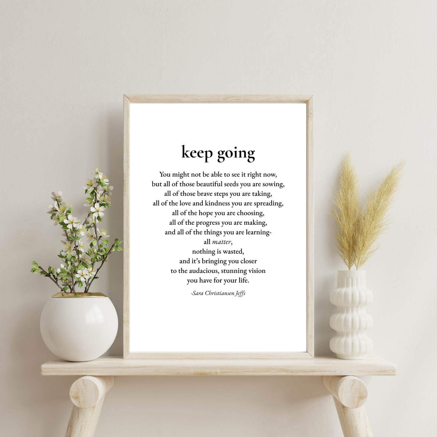 Keep Going - Print
