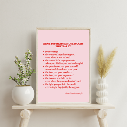 Measure of Success - Print