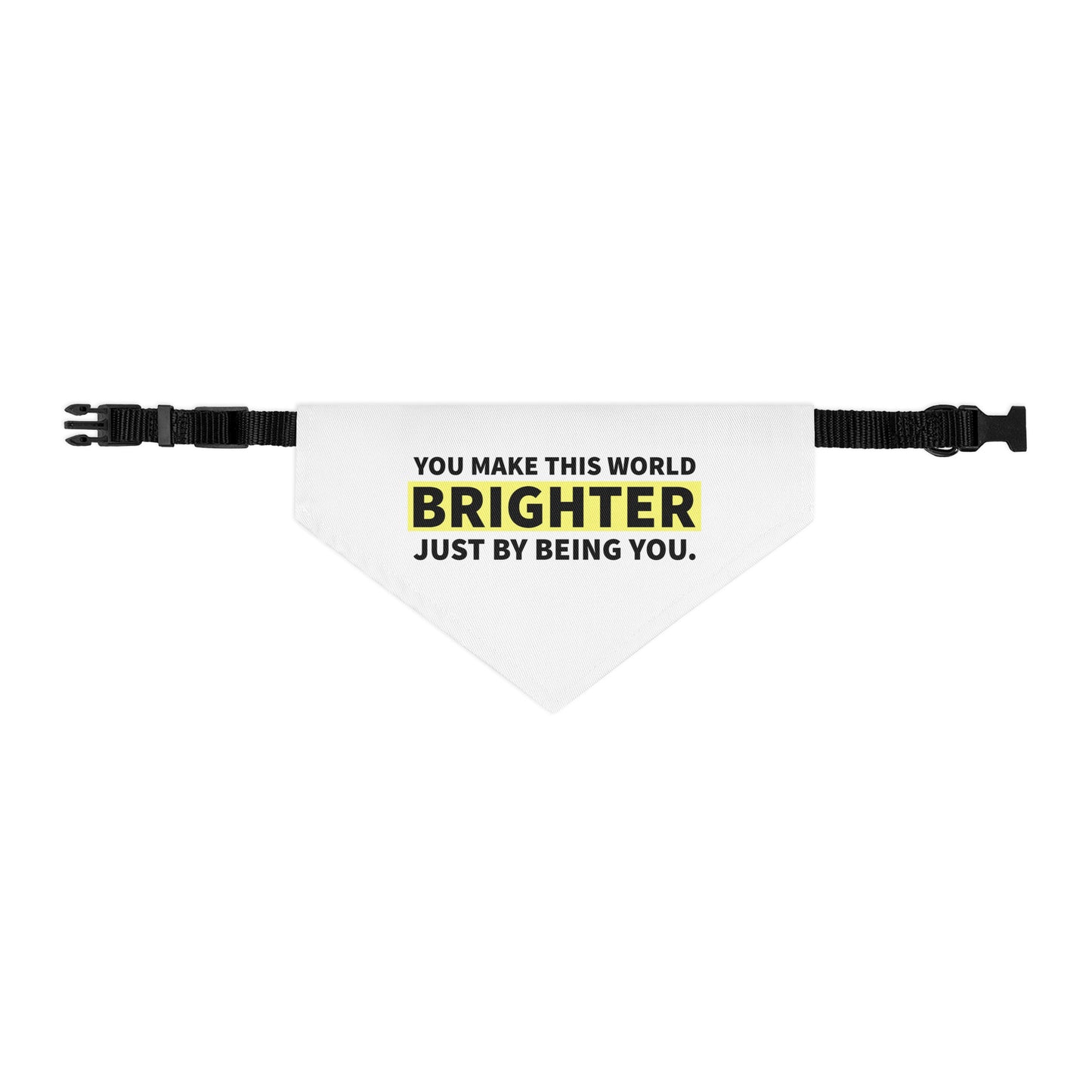 You Make this World Brighter - Pet Bandana Collar