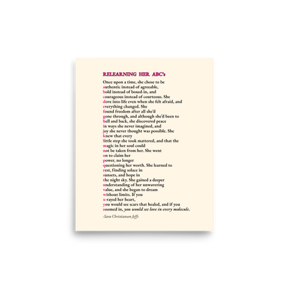 Relearning Her ABC's - Print