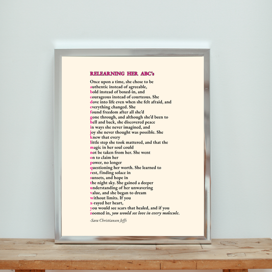 Relearning Her ABC's - Print