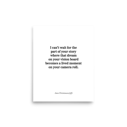 Vision Board of Dreams - Print