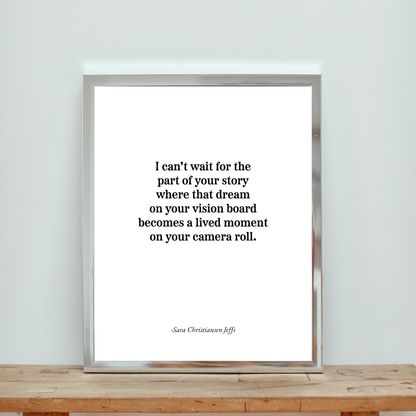 Vision Board of Dreams - Print