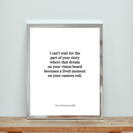 Vision Board of Dreams - Print